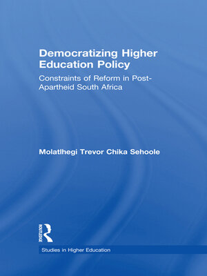 cover image of Democratizing Higher Education Policy